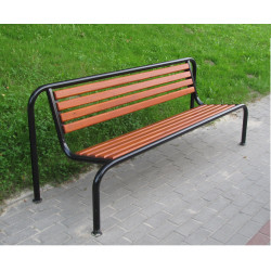 Ławka stalowa L-80b - ławka ogrodowa / miejska / parkowa